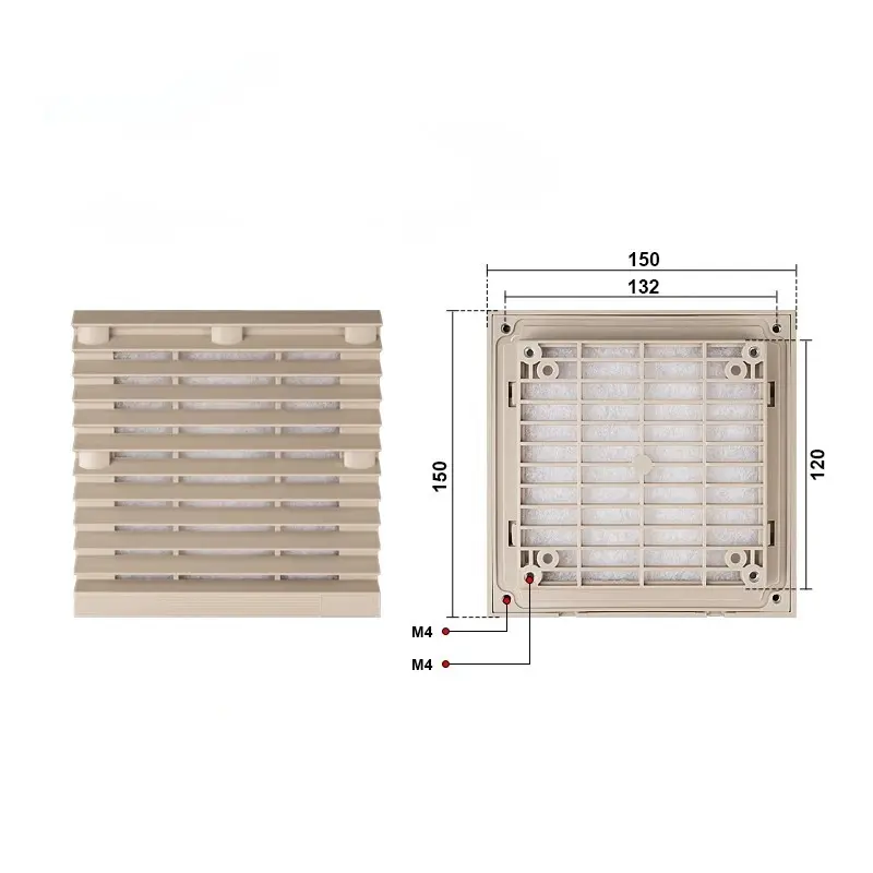 Okno ventilace skříně Okno ventilace skříně