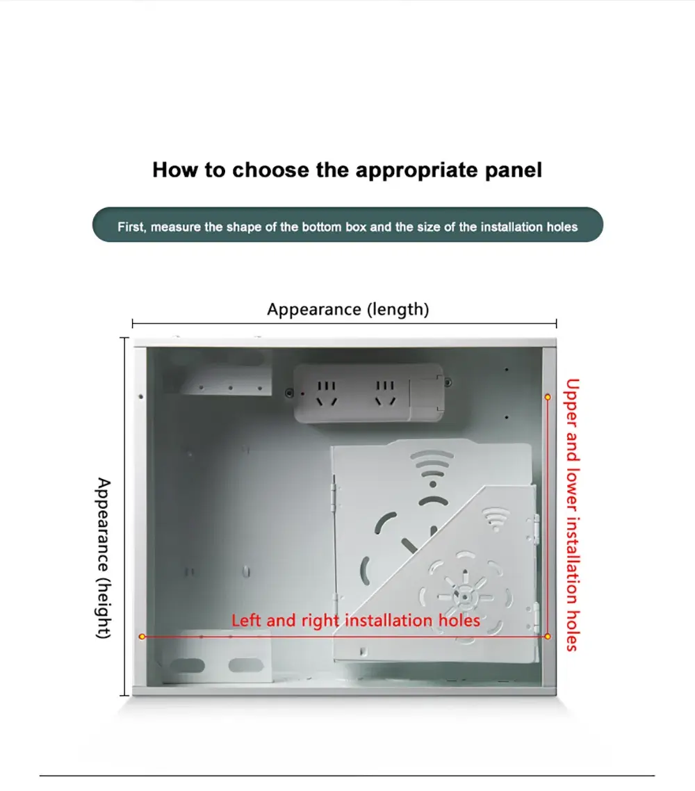 Fiber To The Home Information Box Plastic Cover Panel