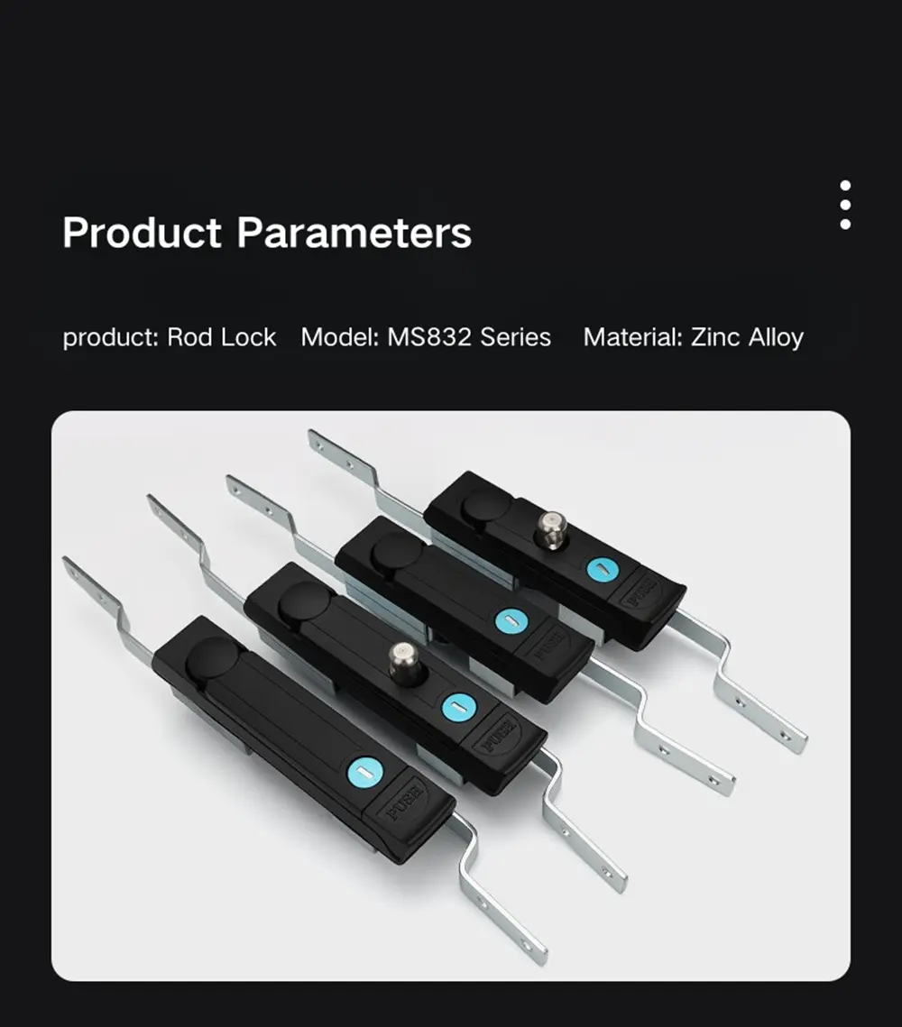 Cabinet Door Lock With Hasp