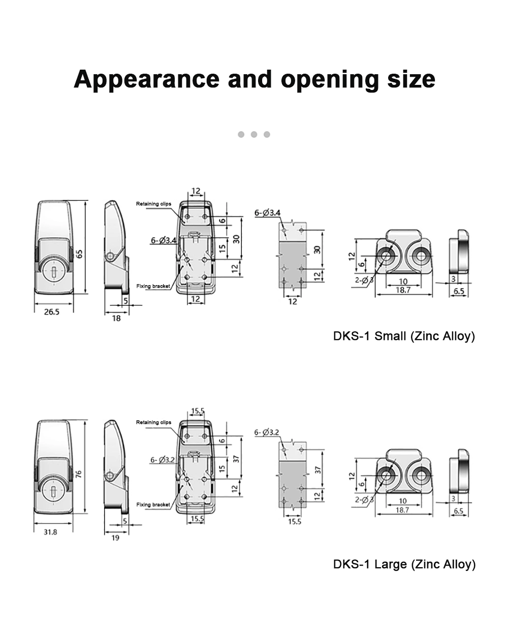 Electrical Enclosures Recessed Draw Latch Lock