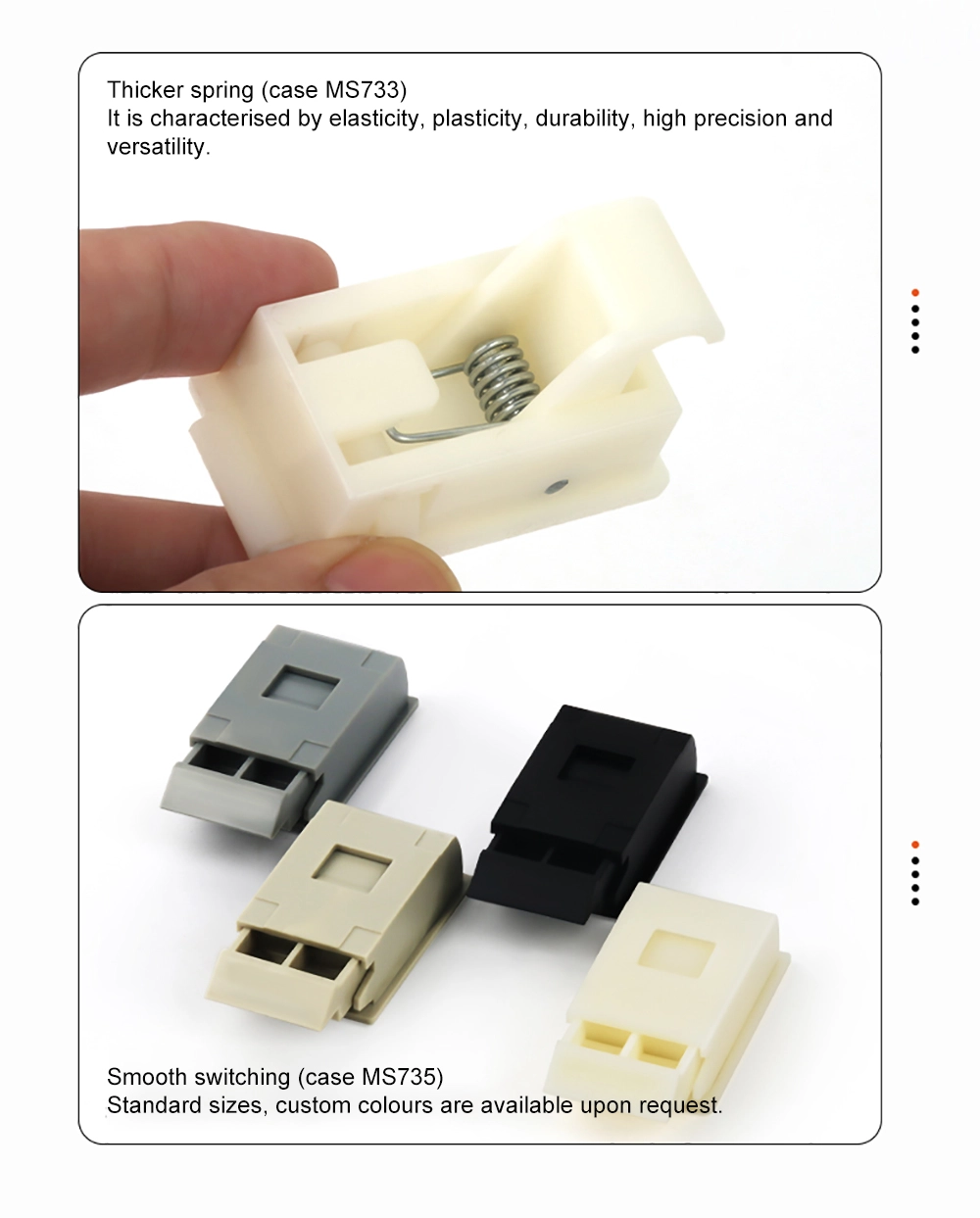 Plastic Concealed Latch Lock For Side Panel