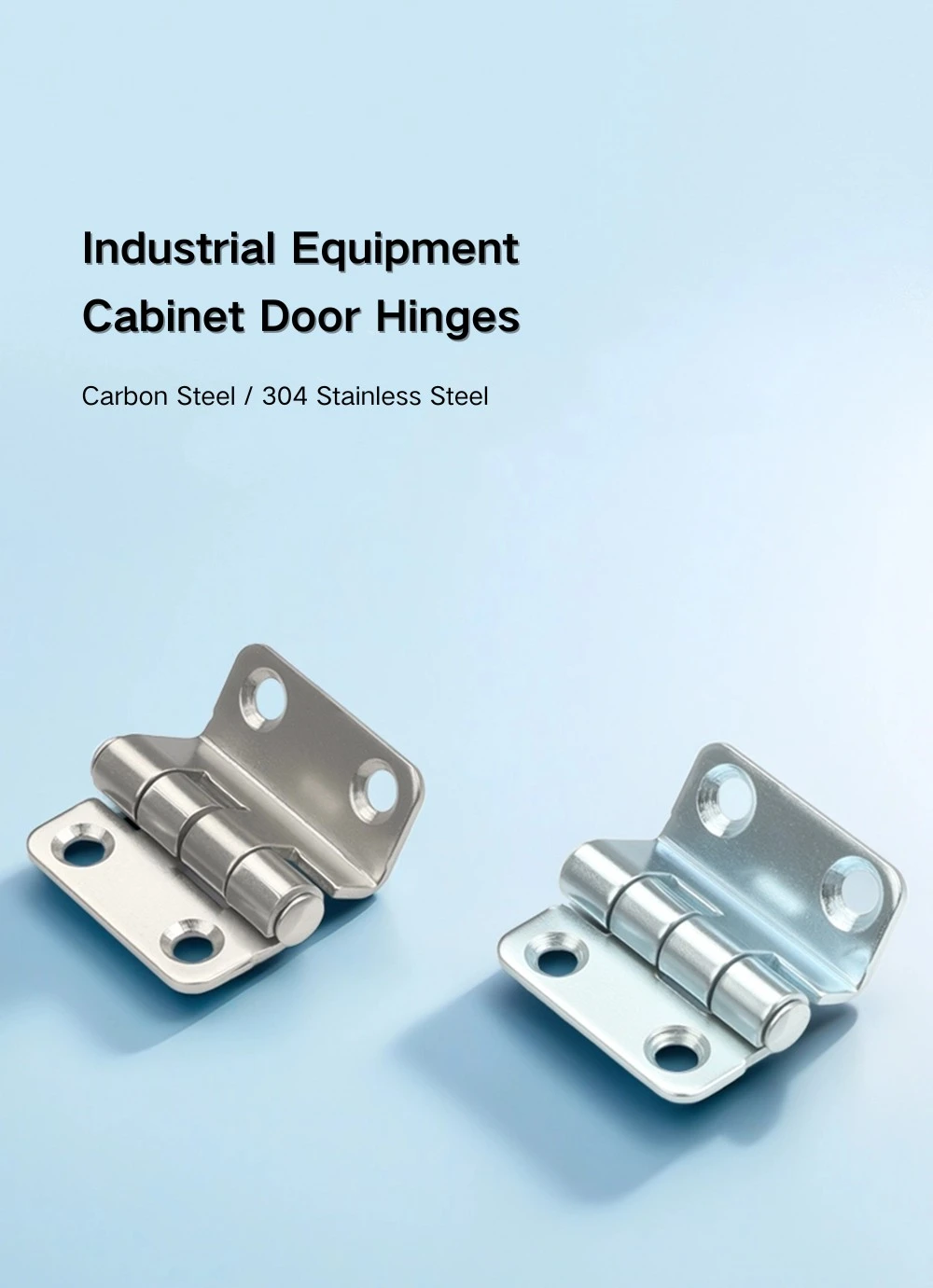 Triple Bend Hinge For Industrial Cabinets